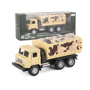 Военен камион с метална кабина – камуфлажен дизайн, бежов