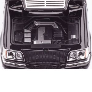 Метална кола Mercedes-Benz S-Class 320 W140 – мащаб 1:24, Черен, Без опаковка
