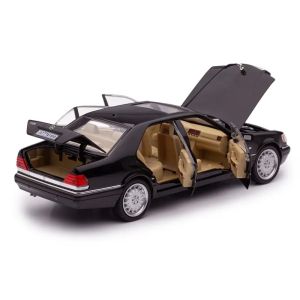 Метална кола Mercedes-Benz S-Class 320 W140 – мащаб 1:24, Черен, Без опаковка