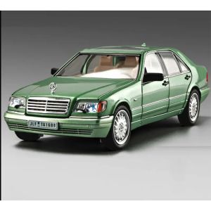 Метална кола Mercedes-Benz S-Class 320 W140 – 1:24, зелена, Без опаковка