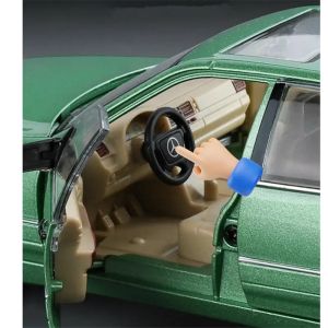 Метална кола Mercedes-Benz S-Class 320 W140 – 1:24, зелена, Без опаковка