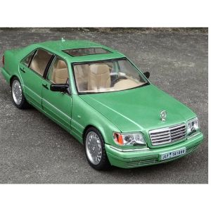 Метална кола Mercedes-Benz S-Class 320 W140 – 1:24, зелена, Без опаковка