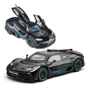 Метална кола Mercedes-AMG ONE – 1:18, черен, Без опаковка
