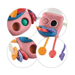 Бебешка сензорна играчка Baby bottle pink