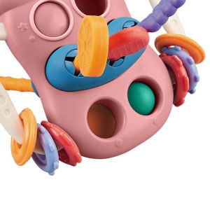 Бебешка сензорна играчка Baby bottle pink