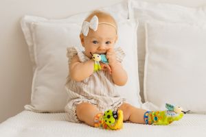 Дрънкалки чорапи Green Beetle Bee 82624