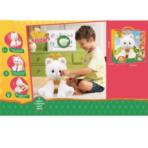 Интерактивно плюшено коте Pet Naughty – говори, реагира и издава звуци