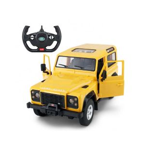 Джип Land Rover Defender с Ремарке – Rastar, Мащаб 1:14, Жълт