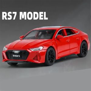 Метална кола Audi RS7, Червена, 1:24, Отваряеми врати и багажник, Без опаковка