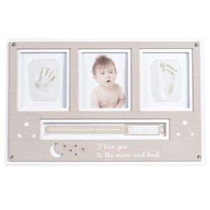 Отпечатък за ръчичка и краче с рамка за снимка