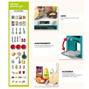 Детска кухня с 64 аксесоара, светлини и звук