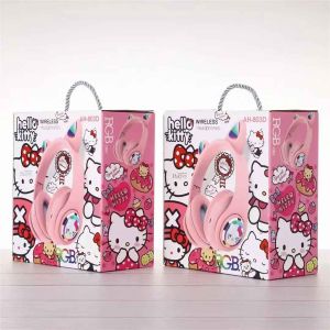 Детски слушалки, Безжични, Hello kitty, Със светлина, Червени