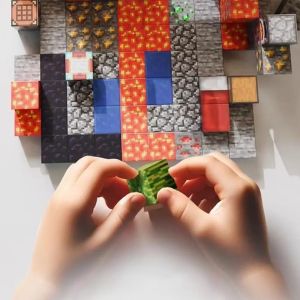 Магнитен конструктор Minecraft стая – 128 части