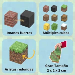 Магнитен конструктор Minecraft черешови дървета – 128 части