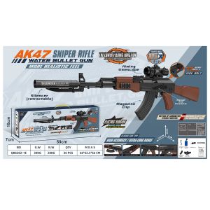 Електрическа играчка автомат AK47 с водни топчета (Gel Blaster)