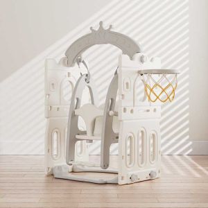 Детска пластмасова люлка Feelkids, сива