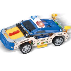 Метален конструктор полицейска кола 119 части – сглобяем модел