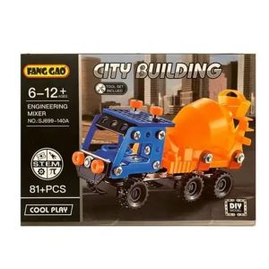 Метален конструктор бетоновоз 81 части – STEM сглобяем модел