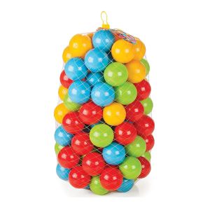 Комплект цветни топки за игра 50 броя 9 см