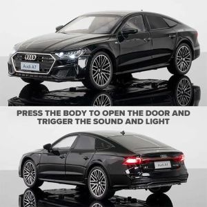 Метална кола Audi A7 1:24 – черен, Без опаковка