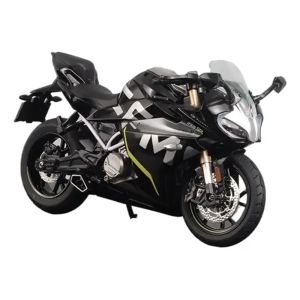 Метален пистов мотор 1:12, черен пистов дизайн, без опаковка