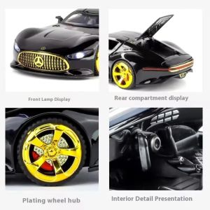 Метална кола Mercedes-Benz AMG Vision GT 1:24 – черен, Без опаковка