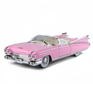 Метален модел Cadillac Eldorado Cabriolet 1:24 – розов ретро, Без опаковка