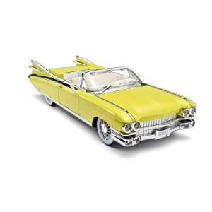 Метален модел Cadillac Eldorado Cabriolet 1:24 – жълт ретро, Без опаковка