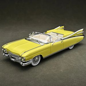 Метален модел Cadillac Eldorado Cabriolet 1:24 – жълт ретро, Без опаковка