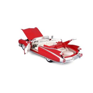 Метален модел Cadillac Eldorado Cabriolet 1:24 – Червен ретро, Без опаковка