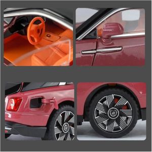 Метален модел Rolls-Royce Ghost 1:24 – розов с черен покрив, Без опаковка