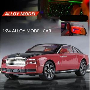 Метален модел Rolls-Royce Ghost 1:24 – розов с черен покрив, Без опаковка