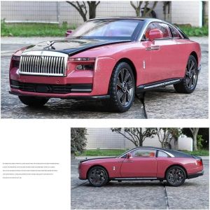 Метален модел Rolls-Royce Ghost 1:24 – розов с черен покрив, Без опаковка