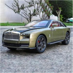 Метален модел Rolls-Royce Ghost 1:24 – златисто-зелен, Без опаковка