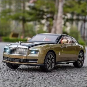 Метален модел Rolls-Royce Ghost 1:24 – златисто-зелен, Без опаковка