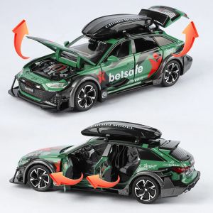 Метална кола Audi RS6 Avant 1:32 – камуфлаж, Зелен, Без опаковка