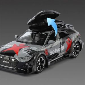 Метална кола Audi RS6 Avant 1:32 – камуфлаж, Сив, Без опаковка