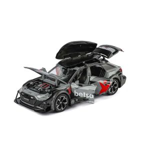 Метална кола Audi RS6 Avant 1:32 – камуфлаж, Сив, Без опаковка