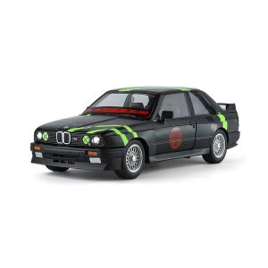Метална кола BMW M3 E30 1:24 състезателен дизайн, черен, без опаковка