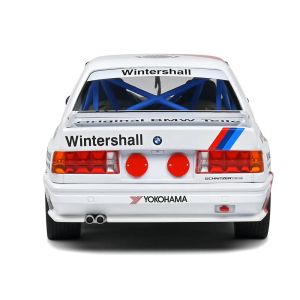 Метална кола BMW M3 E30 1:24 състезателен дизайн, бял, без опаковка