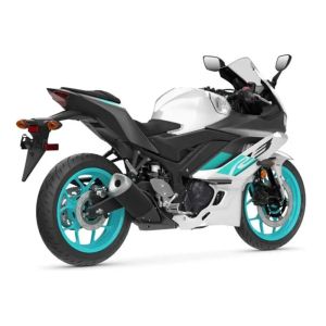 Метален мотор Yamaha R3 1:12 бял със спортен дизайн