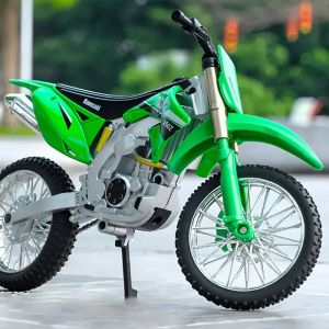 Метален кросов мотор, Kawasaki стил, 1:10, Off-Road, Зелен, Детайлен модел