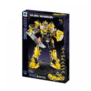 Конструктор робот 2 в 1, Bumblebee стил, 741 части, Жълт спортен автомобил