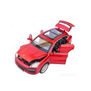 Метална кола Porsche Cayenne, 1:32, Червена, Без опаковка