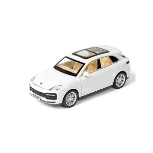 Метална кола Porsche Cayenne, 1:32, Бяла, Без опаковка