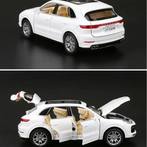 Метална кола Porsche Cayenne, 1:32, Бяла, Без опаковка