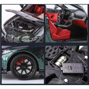 Метална кола BMW M4 Coupe, преливащ цвят, 1:24, Без опаковка