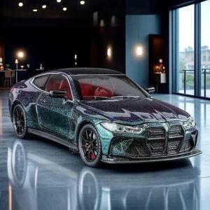 Метална кола BMW M4 Coupe, преливащ цвят, 1:24, Без опаковка