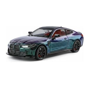 Метална кола BMW M4 Coupe, преливащ цвят, 1:24, Без опаковка