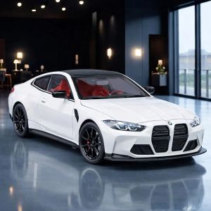 Метална кола BMW M4 Coupe, Бял, 1:24, Без опаковка